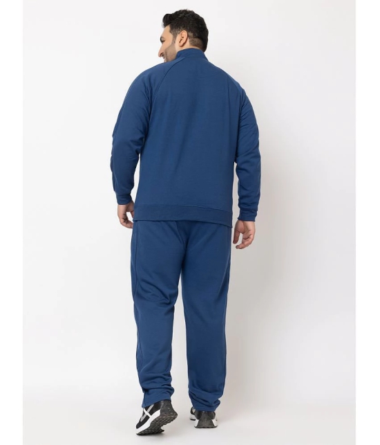 YHA - Blue Fleece Regular Fit Mens Tracksuit ( Pack of 1 ) - None