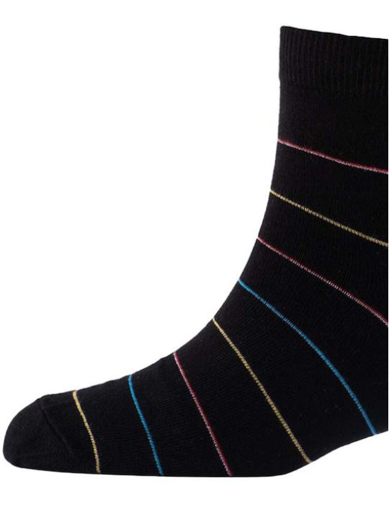 Men Pack Of 2 Patterned Cotton Ankle Length Socks