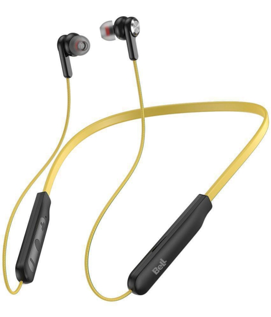 Bell  BLBHS 125  Bluetooth Bluetooth Earphone In Ear Powerfull Bass Yellow