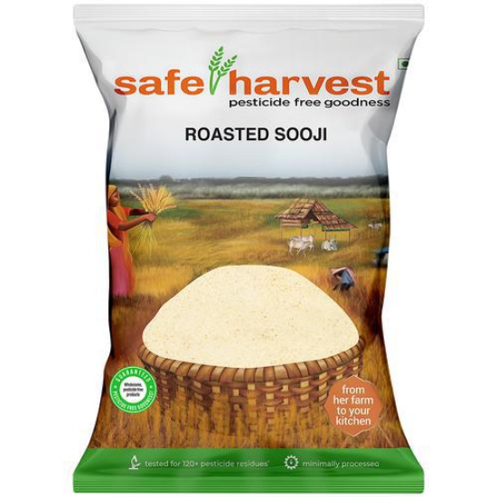 Safe Harvest Pesticide Free Roasted Sooji 500g