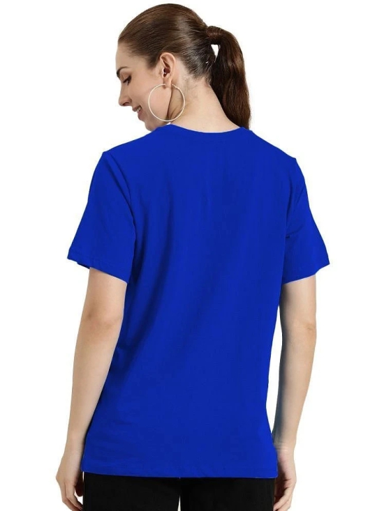 Leotude Blue Polyester Loose Fit Womens T-Shirt ( Pack of 1 ) - None