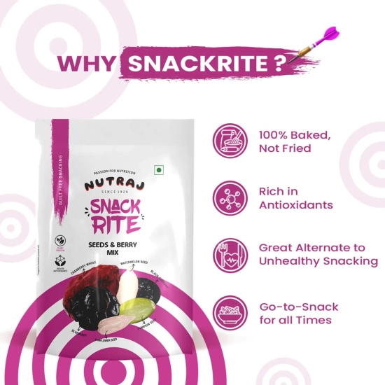 Nutraj Snackrite Seeds & Berry Mix 150gm 150g