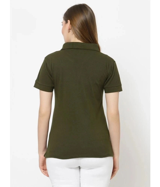 Uzarus - Green Cotton Blend Regular Fit Womens T-Shirt ( Pack of 1 ) - None