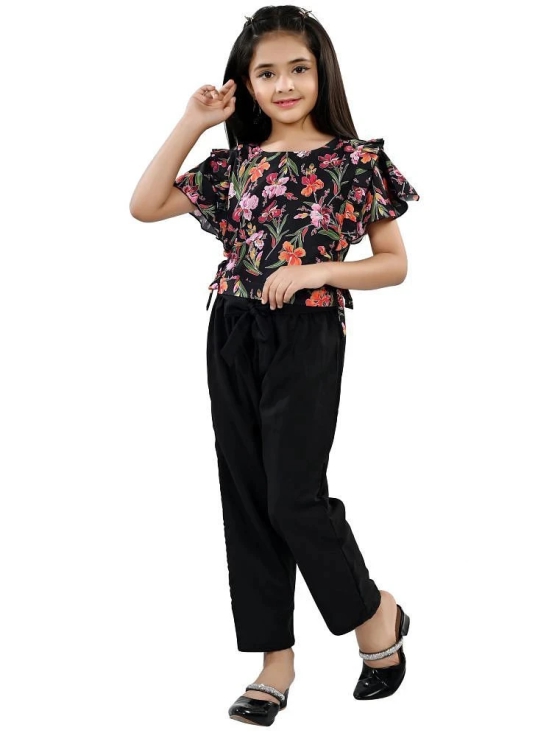 Arshia Fashions Multi Crepe Girls Top With Pants ( Pack of 1 ) - None