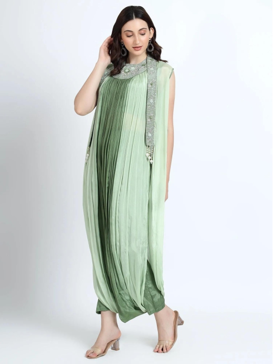 Green Chinon Gown-Standard