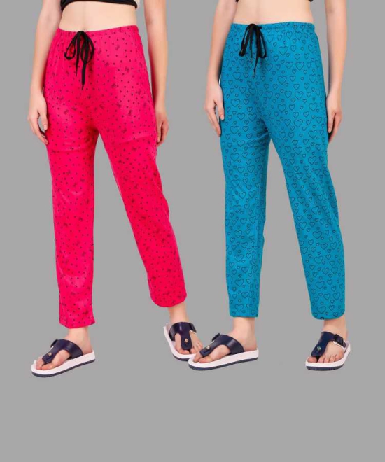 Women Printed Lower with drawstring pyjama