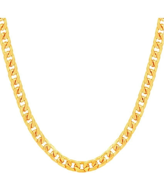 FASHION FRILL - Gold Plated Brass Chain ( Pack of 1 ) - None