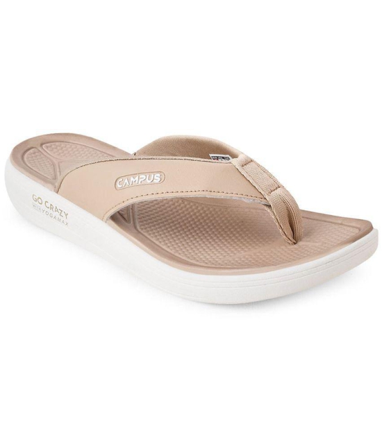 Campus - Beige Women''s Massage Flip Flop - None