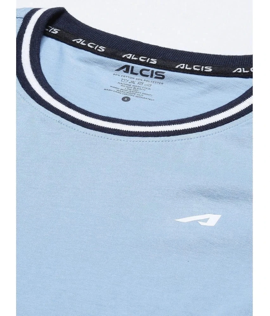 Alcis Blue Cotton Tees - Single - None