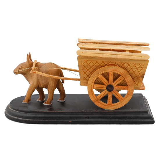 Sandalwood Carved Bullock cart