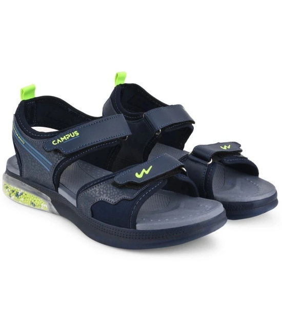 Campus - Navy Mens Floater Sandals - None