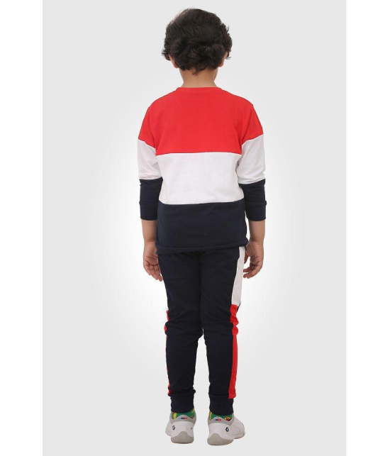 Rydho - Red Cotton Boys T-Shirt & Trackpants ( Pack of 1 ) - None