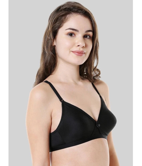 Bodycare Black Cotton Blend Non Padded Womens Everyday Bra ( Pack of 1 ) - None