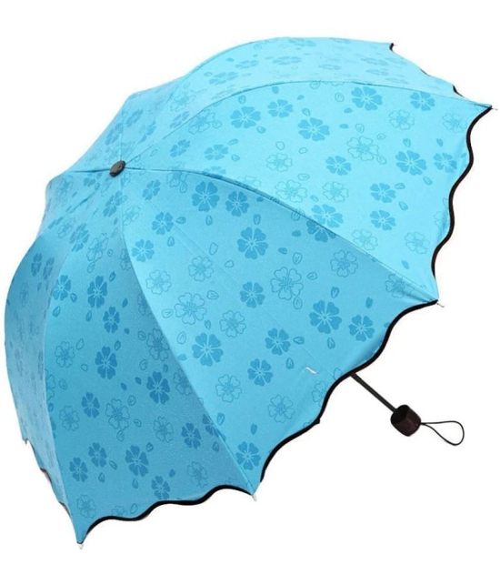 RAMDEV ENTERPRISE Blue 1 Fold Umbrella - Blue