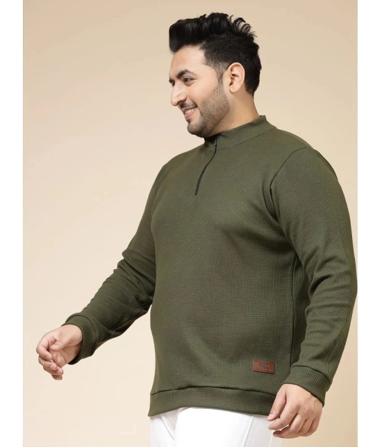 Rigo Cotton Slim Fit Solid Full Sleeves Mens T-Shirt - Olive ( Pack of 1 ) - None