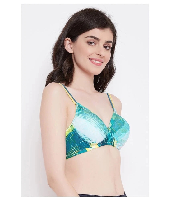 Clovia Polyamide T-Shirt Bra - Blue - 40B