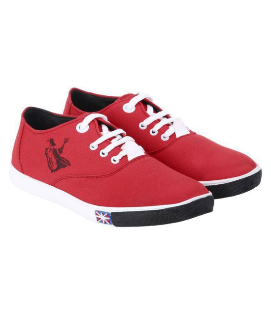 Kzaara Sneakers Red Casual Shoes - 6