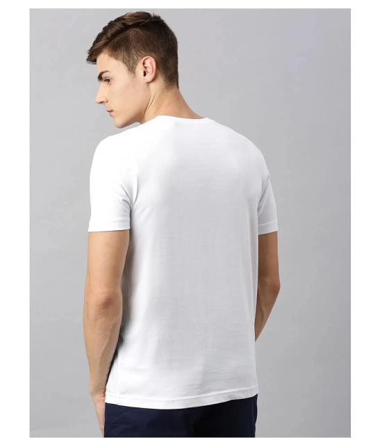 Huetrap cotton White Printed T-Shirt Single Pack - None