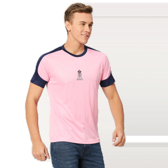 RR Tee-2XL / Pink/Navy / 100% Polyester DriTech