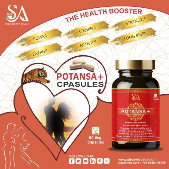 POTANSA +(Booster for Men-Strength, Stamina, Energy Enhancing, Mood, Endurance Boost)