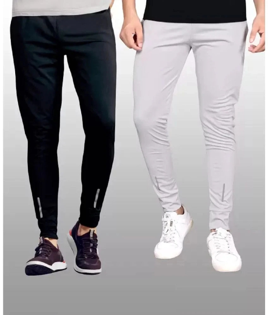 Gazal Fashions - Multicolor Polyester Mens Trackpants ( Pack of 2 ) - None