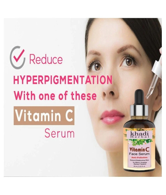 Premium Khadi Vitamin C Serum For Anti-pollution and Natural Glowing Beauty Face Serum 30 g