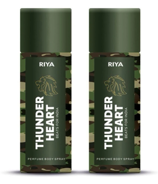 Riya Thunder Heart Deodorant Spray & Perfume For Men 300 ( Pack of 2 )