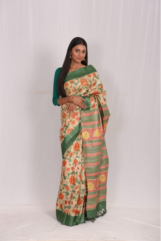 RTXGH PRINTED SILK SAREE(SA03170)