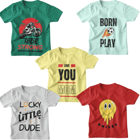 Discover Style and Comfort with KID'S TRENDS®: Kids Clothing Pack of 5 for Boys, Girls, and Unisex Delight!