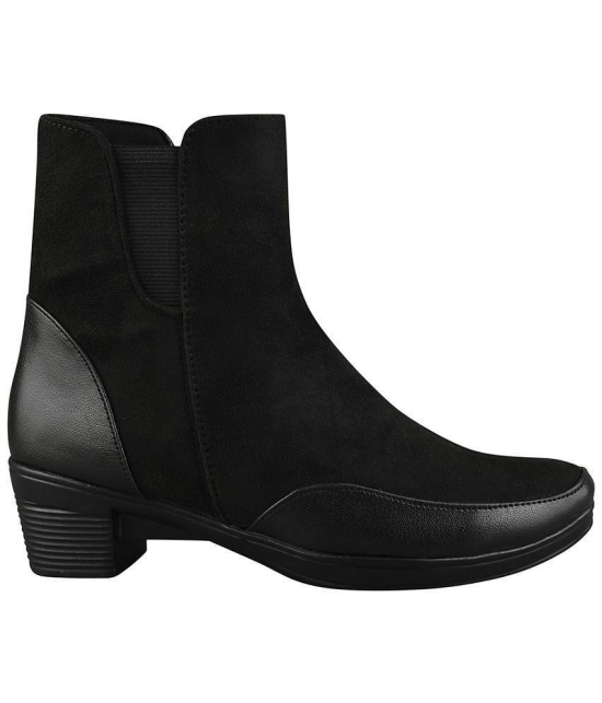 Shoetopia - Black Women''s Ankle Length Boots - None