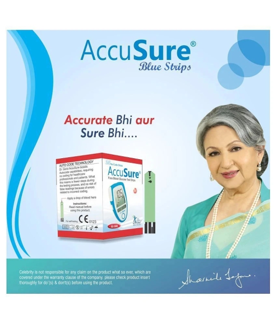 AccuSure Blood Glucose 25 Test Strips