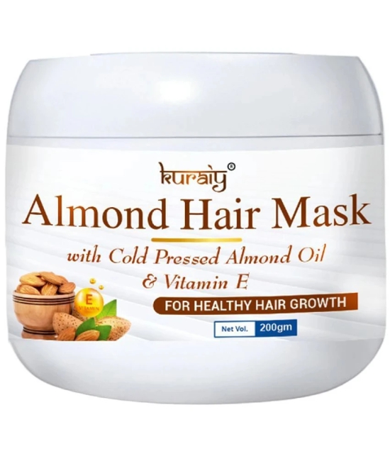 KURAIY Almond Hair Mask With Cold Pressed Almond Oil & Vitamin E For Healthy Hair Growth 200g