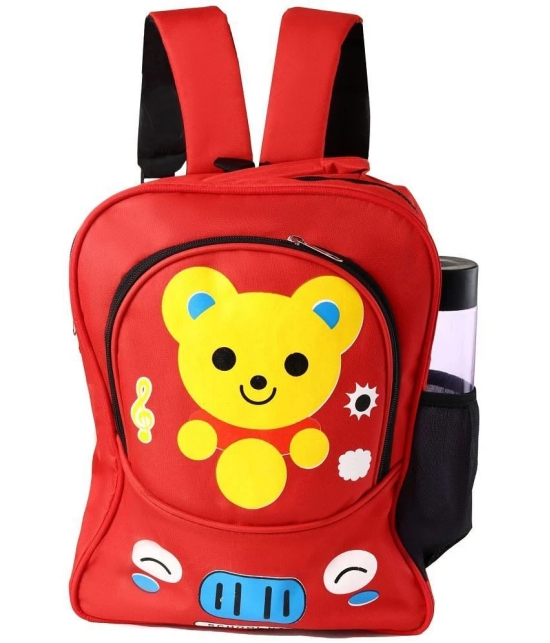 ZOVIRA Unisex Kids School Bag Cartoon Backpacks For /Boy/Girl/Baby/ (3-12 Years) Waterproof School Bag (21 L) - Red