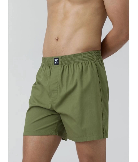 XYXX Green Cotton Mens Boxer- ( Pack of 1 ) - None