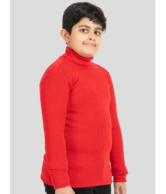 YHA - Red Woollen Boys T-Shirt ( Pack of 1 ) - None