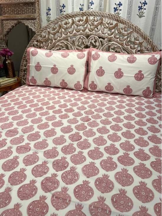 Hand Block Cotton Bedsheet | Maya Bedsheet-King