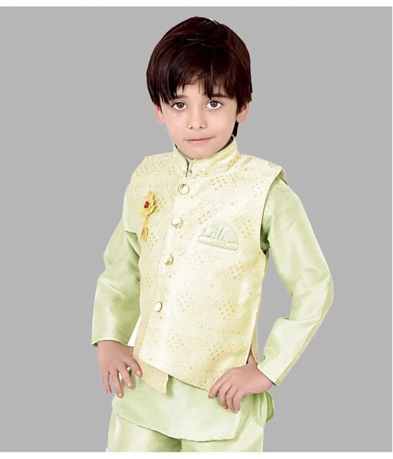 Arshia Fashions - Green Silk Boys ( Pack of 1 ) - None