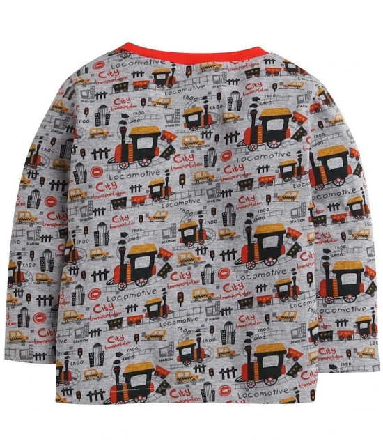 BUMZEE - Red Cotton Baby Boy T-Shirt & Pyjama Set ( Pack of 1 ) - None