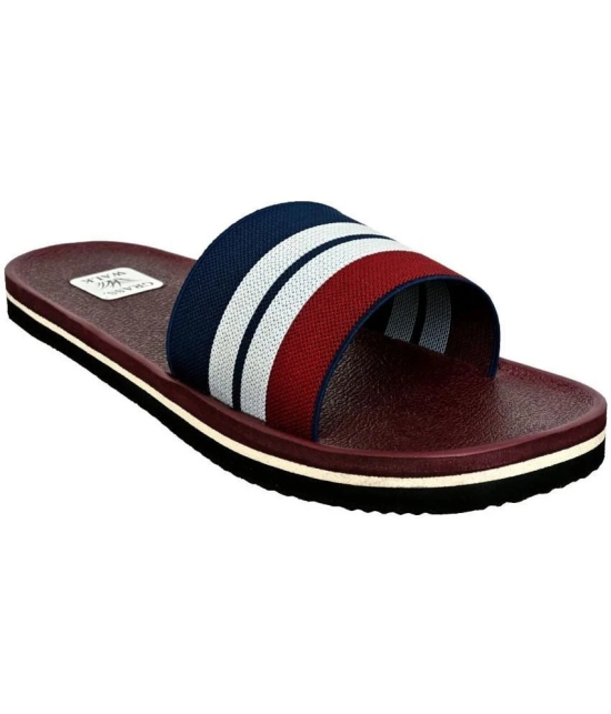 GRASS WALK Brown Mens Slide Flip Flop - None