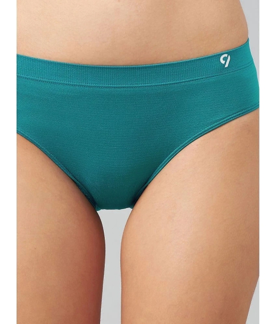 C9 Airwear Multi Color Nylon Solid Womens Briefs ( Pack of 3 ) - None