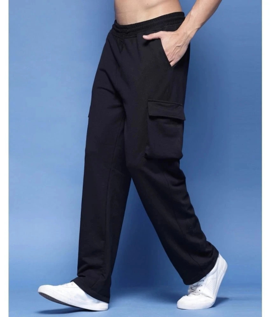 AKTIF Black Lycra Mens Trackpants ( Pack of 1 ) - None