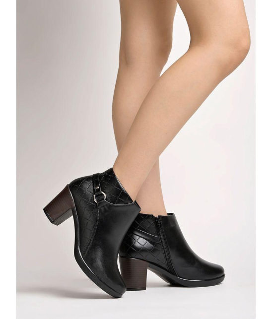 Shoetopia Black Women''s Ankle Length Boots - None