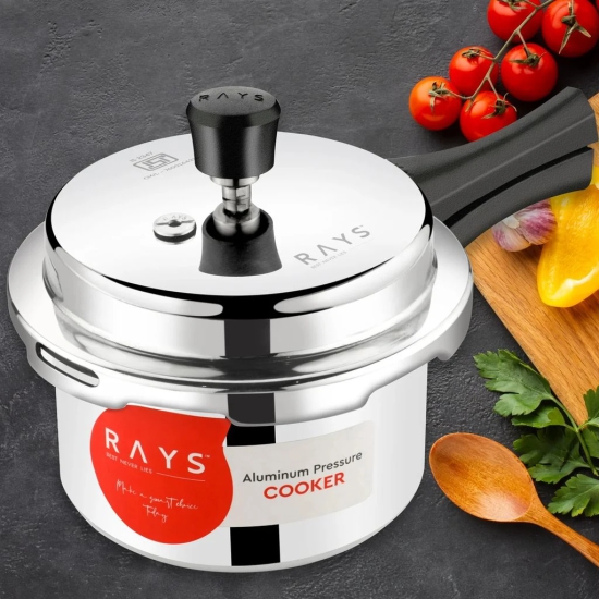 Aluminium Rays Aura Pressure Cookers With Outer Lid (3.5 Litres)