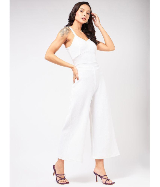 Zima Leto - White Polyester Regular Fit Womens Jumpsuit ( Pack of 1 ) - None