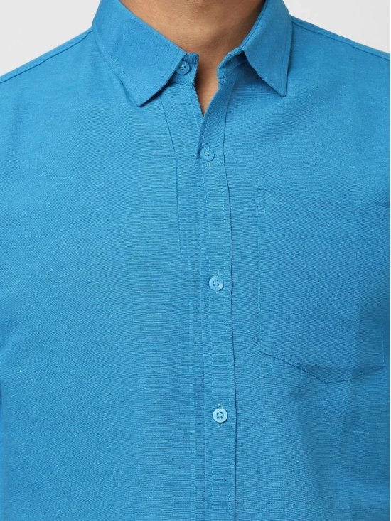 DESHBANDHU DBK - Blue Cotton Regular Fit Mens Casual Shirt ( Pack of 1 ) - None