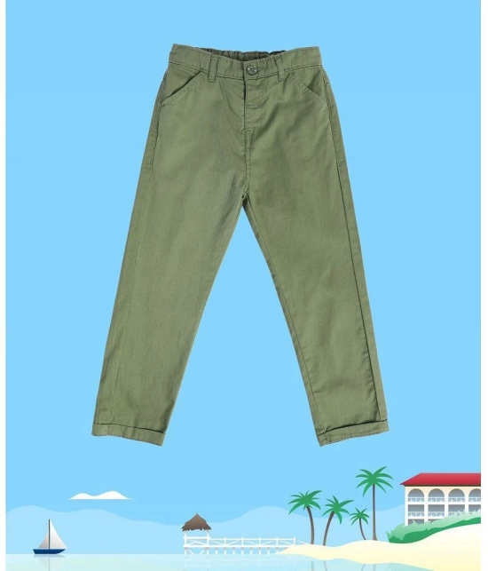 MINI KLUB - Green Cotton Boys Trousers ( Pack of 1 ) - None