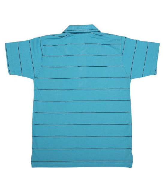 NEUVIN - Light Blue Cotton Boy's Polo T-Shirt ( Pack of 1 ) - None