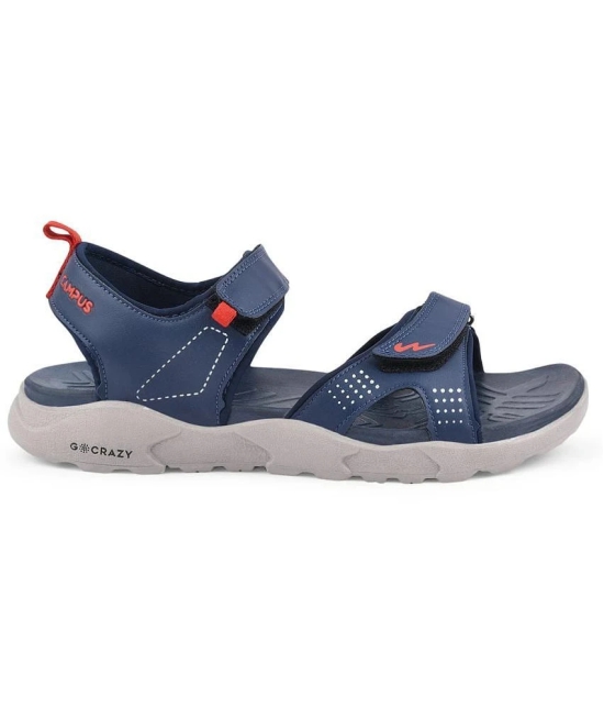 Campus - Navy Mens Floater Sandals - None