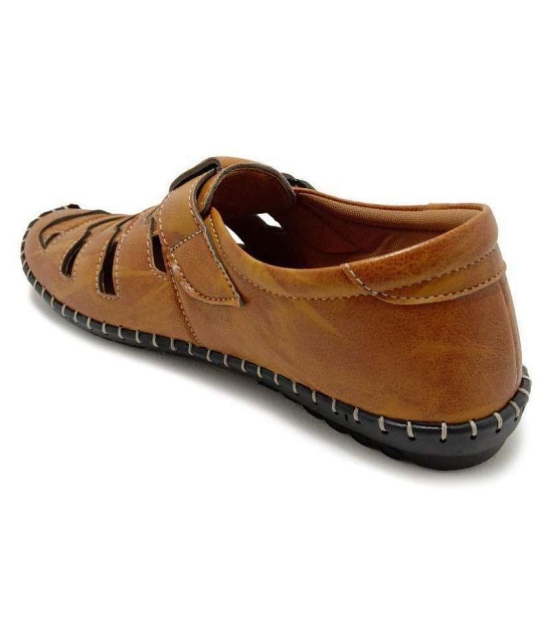 ShoeRise - Tan  Men's Sandals - 6