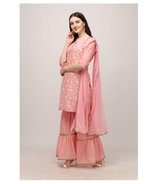 Berrylicious Pink Cotton Straight Kurti - - L